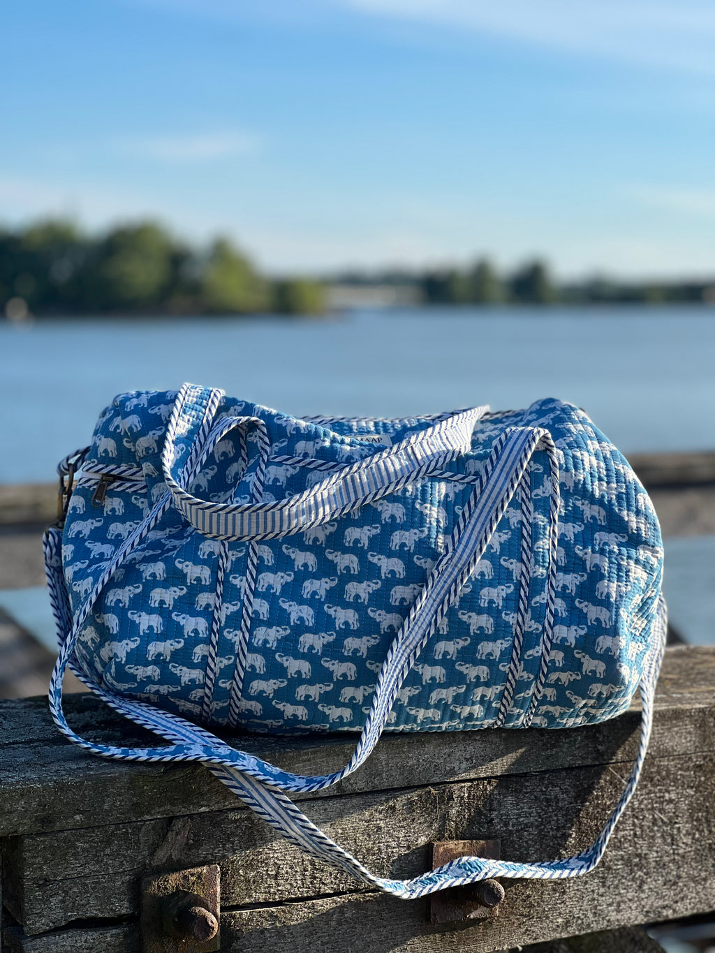 Blue Elephant Duffel bag