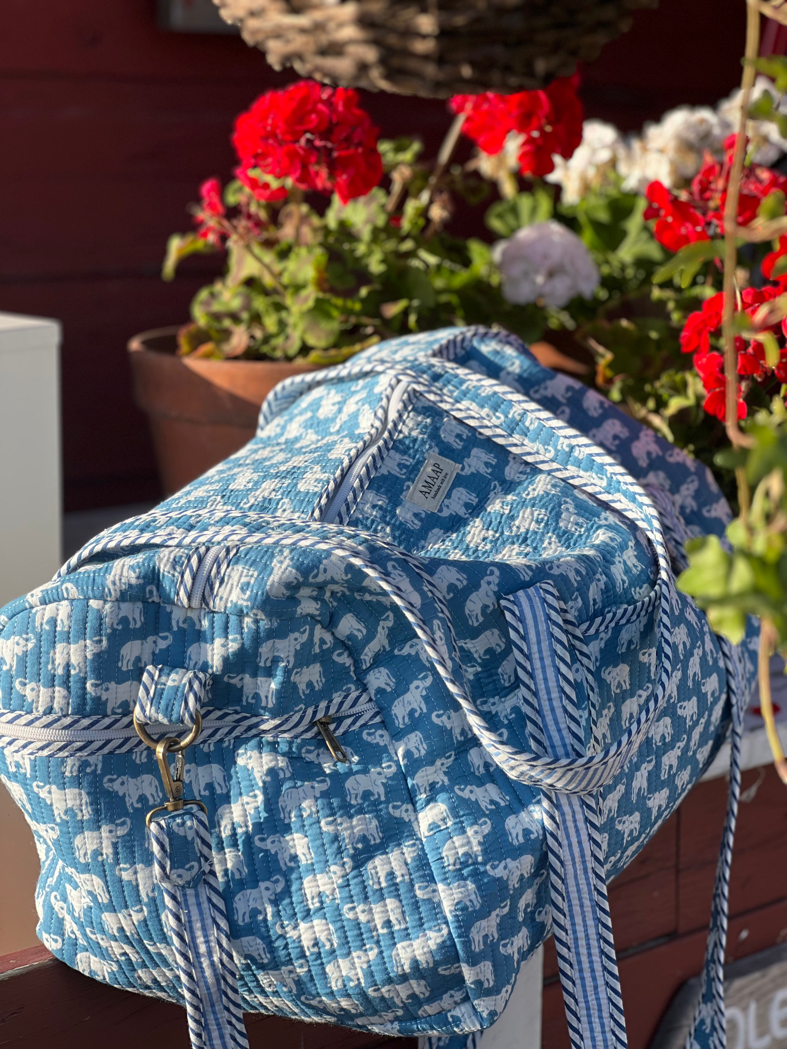 Blue Elephant Duffel bag