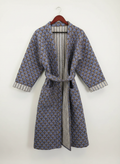 Periwinkle blue quilted robe